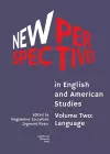 New Perspectives in English and American Studies – Volume Two: Language cover