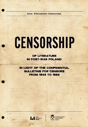 Censorship of Literature in Post-War Poland cover