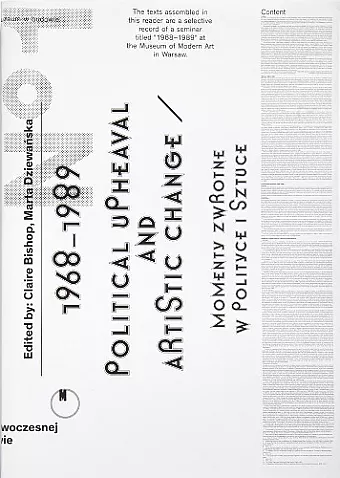 1968–1989. Political Upheaval and Artistic Change cover