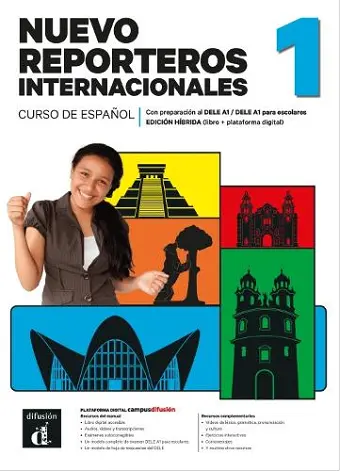 Nuevo Reporteros internacionales 1. Edición híbrida para estudiantes. A1 cover