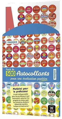 Pack de 500 autocollants pour l’évaluation en français cover