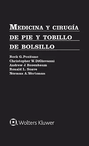 Medicina y cirugía de pie y tobillo de bolsillo cover