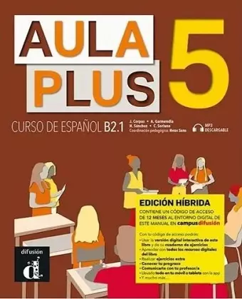 Aula Plus 5 B2.1 - Edición híbrida - Libro del alumno cover