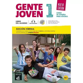 Gente joven 1 - Nueva edicion - Edicion hibrida - Libro del alumno + audio MP3. A1.1 cover