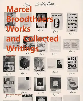 Marcel Broodthaers: Works and Collected Writings cover