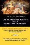 Las Mil Mejores Poesias de La Literatura Universal, Coleccion La Critica Literaria Por El Celebre Critico Literario Juan Bautista Bergua, Ediciones Ib cover