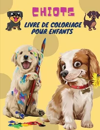 Chiots Livre de Coloriage pour Enfants cover