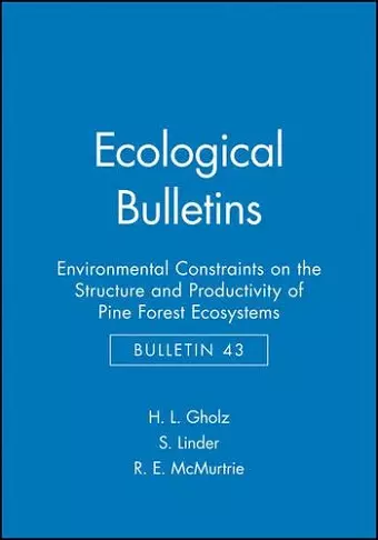 Ecological Bulletins, Environmental Constraints on the Structure and Productivity of Pine Forest Ecosystems cover