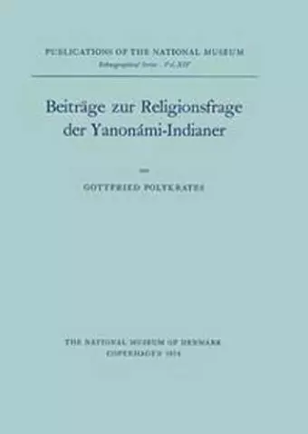 Beiträge zur Religionsfrage der Yanonami-indianer cover