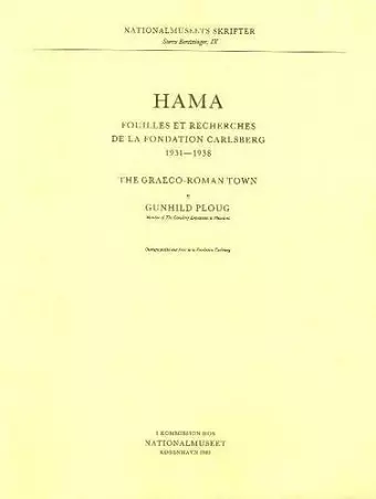 Hama 3, Part 1 -- The Graeco-Roman Town cover