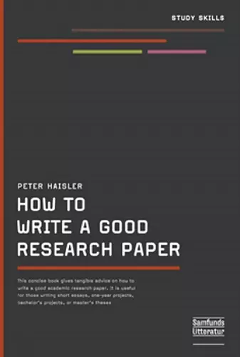 How to Write A Good Research Paper cover