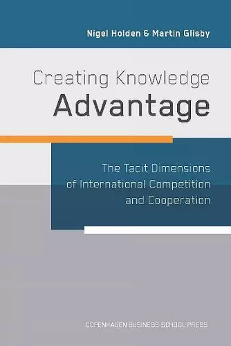 Creating Knowledge Advantage cover