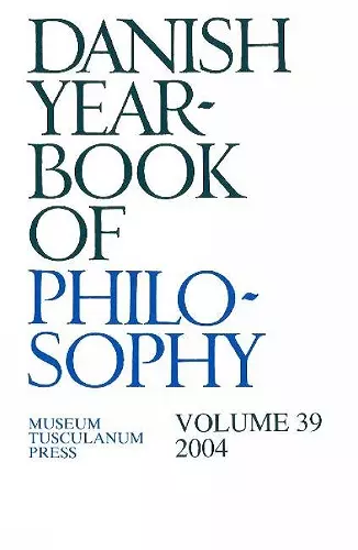 Danish Yearbook of Philosophy cover