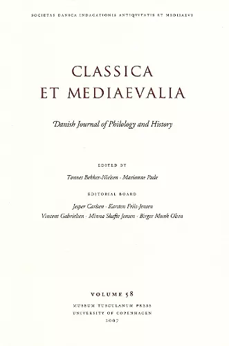 Classica et Mediaevalia cover