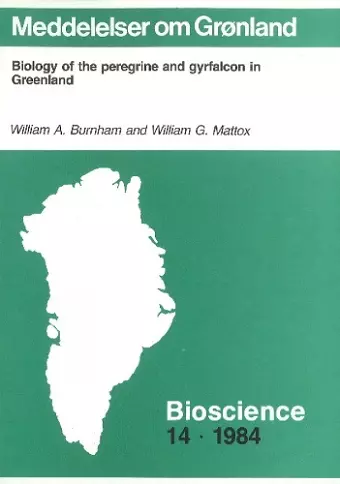 Biology of the Peregrine & Gryfalcon in Greenland cover