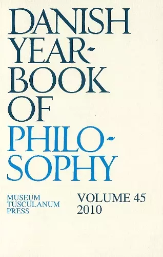 Danish Yearbook of Philosophy cover