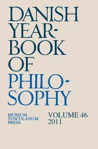 Danish Yearbook of Philosophy cover