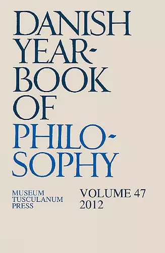 Danish Yearbook of Philosophy cover