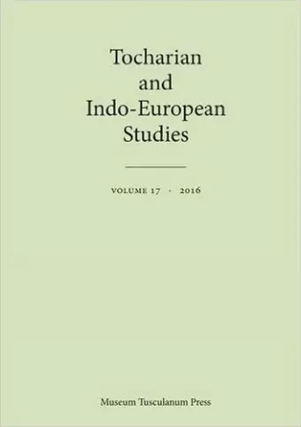 Tocharian and Indo-European Studies 17 cover