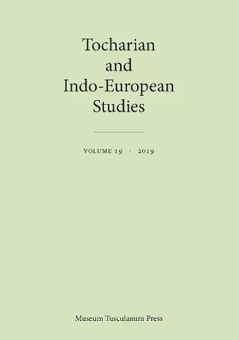 Tocharian and Indo-European Studies 19 cover