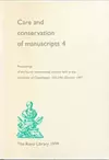 Care & Conservation of Manuscripts 4 cover