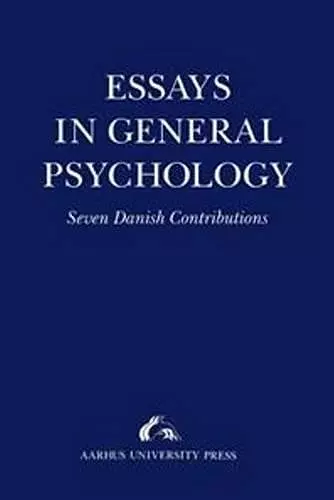 Essays in General Psychology cover