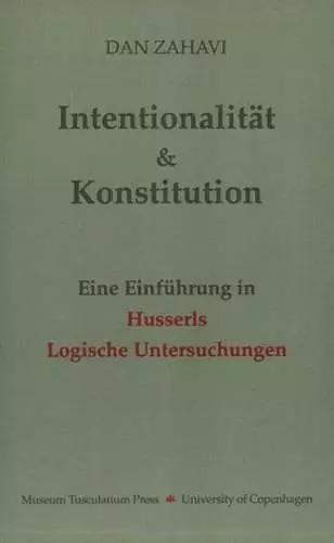 Intentionalität und Konstitution cover
