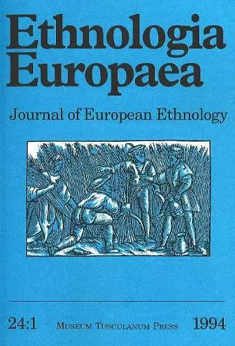 Ethnologia Europaea (Volume 24/1) cover