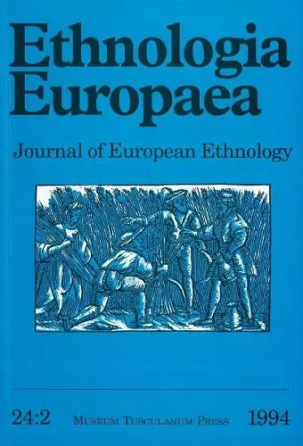 Ethnologia Europaea (Volume 24/2) cover