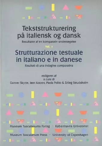 Tekststrukturering på italiensk og dansk / Strutturazione testuale in italiano e in danese -- 3-Volume Set cover