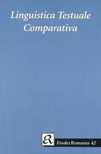 Linguistica Testuale Comparativa cover