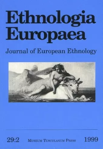 Ethnologia Europaea, Volume 29/2 cover