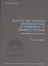 Acts of the Seventh International Conference of Demotic Studies, Copenhagen 23–27 August 1999 cover