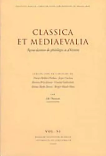 Classica et Mediaevalia cover