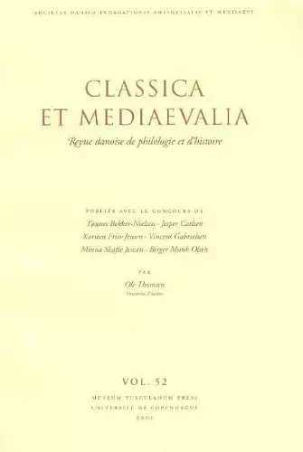 Classica et Mediaevalia cover