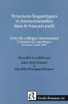 Structures linguistiques et interactionelles dans le français parlé. cover