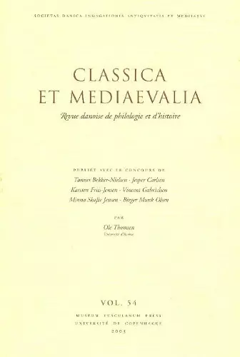 Classica et Mediaevalia cover