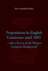 Prepositions in English Grammars Until 1801 cover