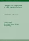 Significance of Immigration for Public Finances in Denmark cover