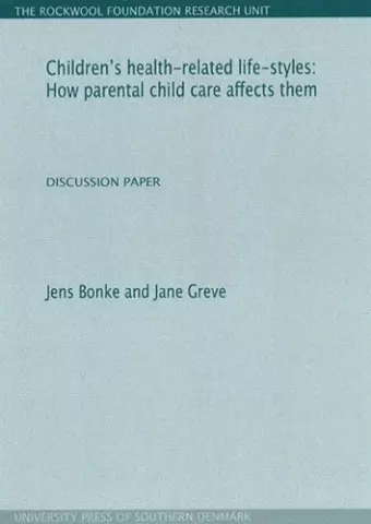 Children's Health-Related Life-Styles cover