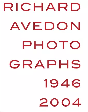 Richard Avedon: Photographs 1946–2004 cover