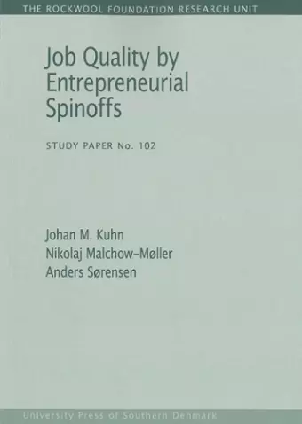 Job Quality by Entrepreneurial Spinoffs cover