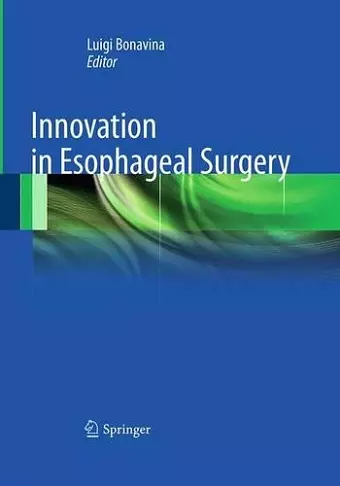 Innovation in Esophageal Surgery cover