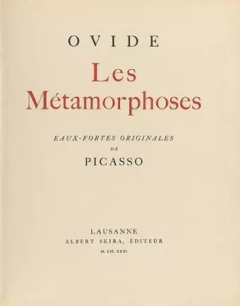 Les Métamorphoses cover