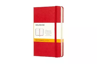 Moleskine Pocket Ruled Hardcover Notebook Scarlet Red cover