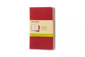 Moleskine Plain Cahier - Red Cover (3 Set) cover