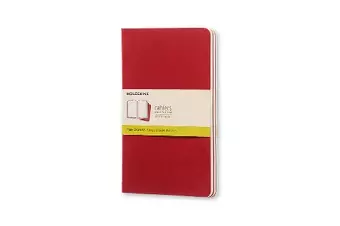 Moleskine Plain Cahier L - Red Cover (3 Set) cover