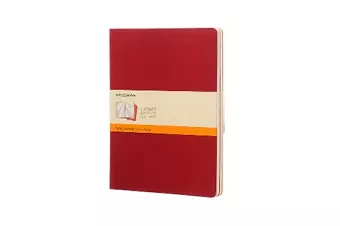 Moleskine Ruled Cahier Xl - Red Cover (3 Set) cover