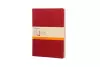 Moleskine Ruled Cahier Xl - Red Cover (3 Set) cover