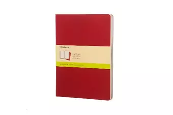 Moleskine Plain Cahier Xl - Red Cover (3 Set) cover